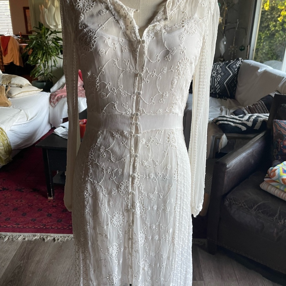 Free People White Lace Dress - Picture 2 of 10